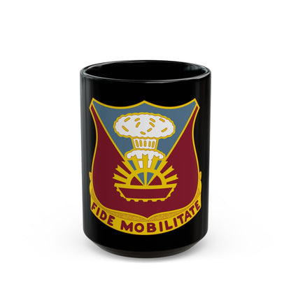 9 Transportation Battalion (U.S. Army) Black Coffee Mug-15oz-The Sticker Space