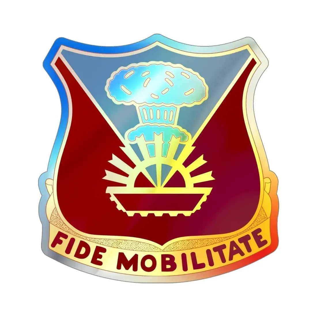 9 Transportation Battalion (U.S. Army) Holographic STICKER Die-Cut Vinyl Decal - The Sticker Space