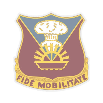 9 Transportation Battalion (U.S. Army) STICKER Vinyl Kiss-Cut Decal 6 Inch Transparent - The Sticker Space