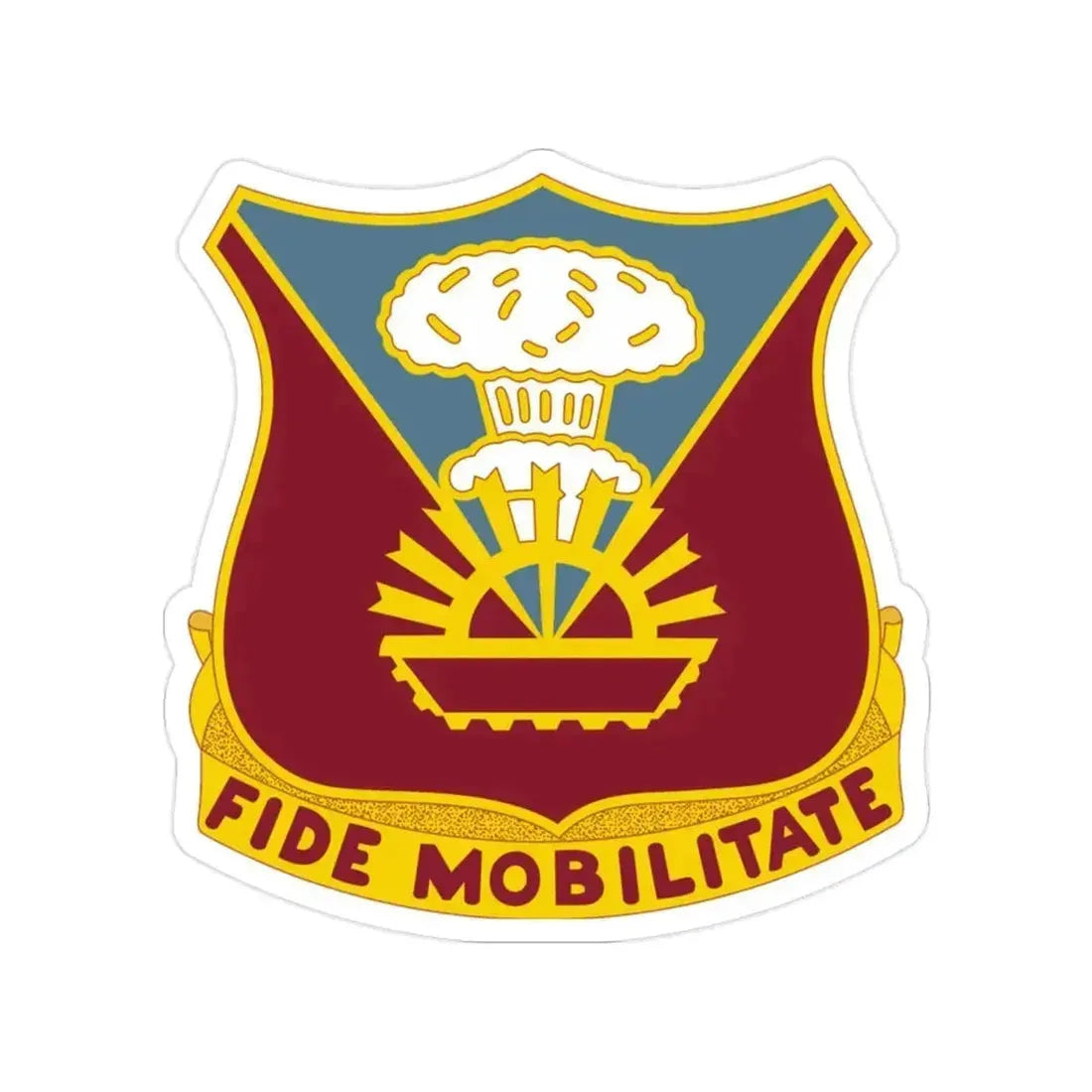 9 Transportation Battalion (U.S. Army) Transparent STICKER Die-Cut Vinyl Decal 2 Inch - The Sticker Space