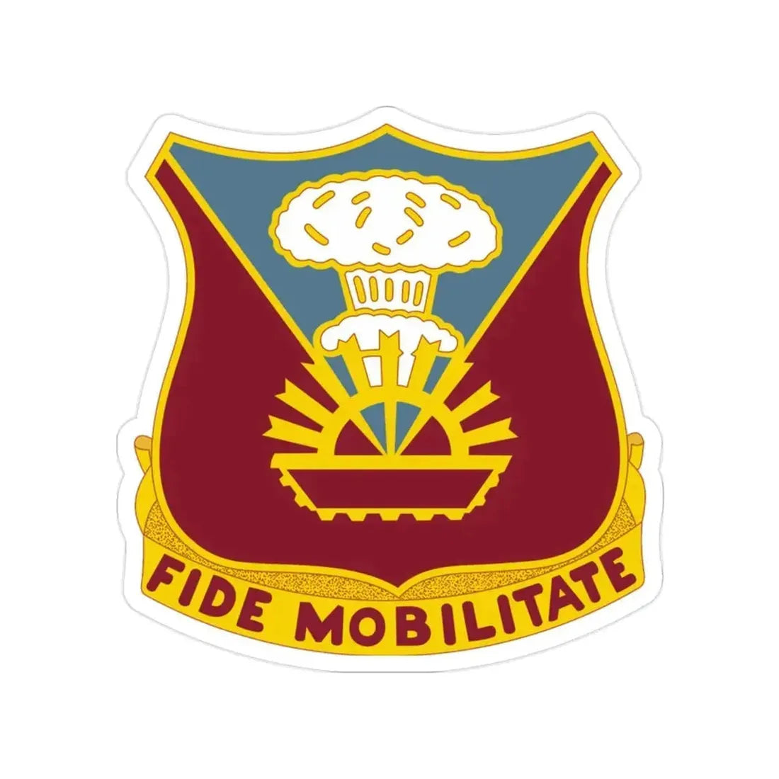 9 Transportation Battalion (U.S. Army) Transparent STICKER Die-Cut Vinyl Decal 2 Inch - The Sticker Space