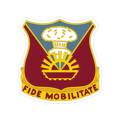 9 Transportation Battalion (U.S. Army) Transparent STICKER Die-Cut Vinyl Decal 3 Inch - The Sticker Space