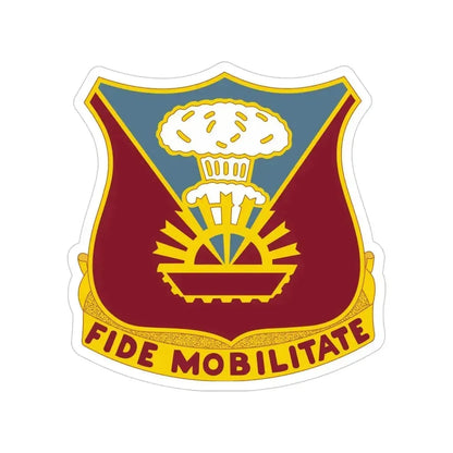 9 Transportation Battalion (U.S. Army) Transparent STICKER Die-Cut Vinyl Decal 4 Inch - The Sticker Space