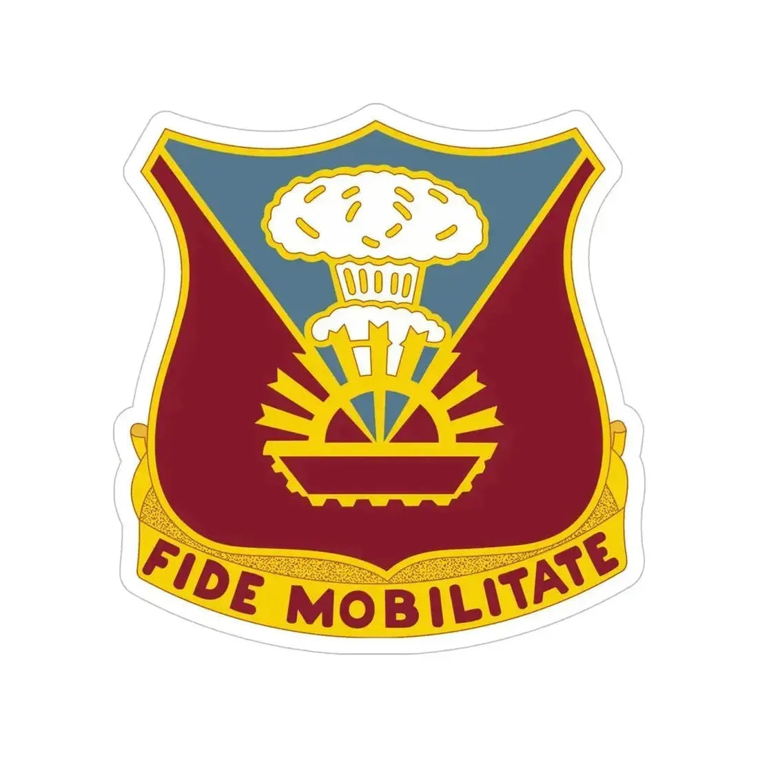 9 Transportation Battalion (U.S. Army) Transparent STICKER Die-Cut Vinyl Decal 6 Inch - The Sticker Space