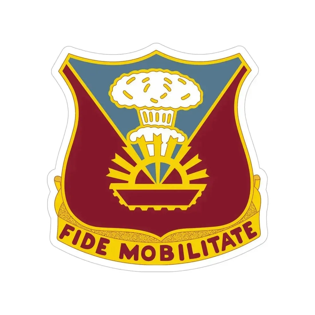 9 Transportation Battalion (U.S. Army) Transparent STICKER Die-Cut Vinyl Decal 6 Inch - The Sticker Space