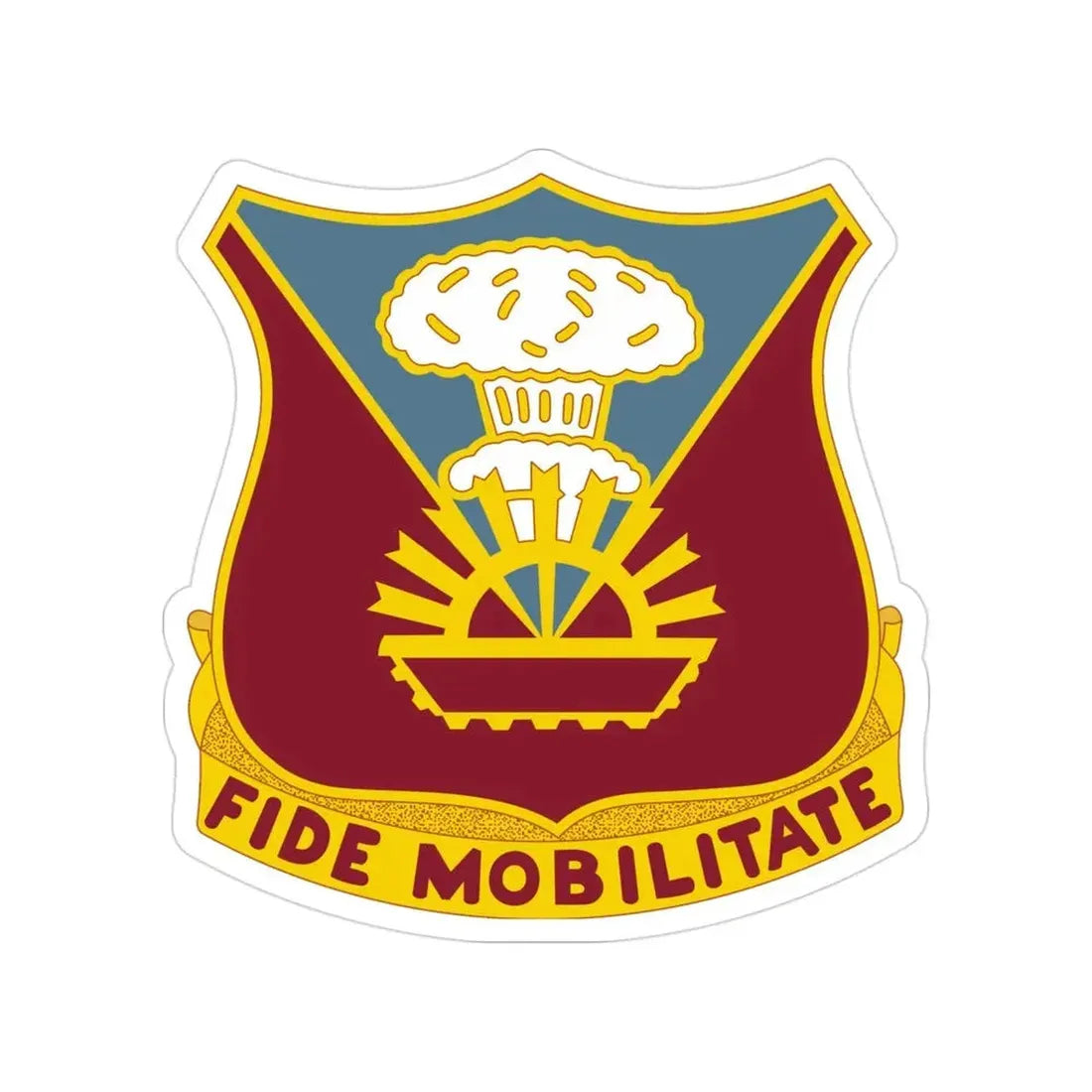 9 Transportation Battalion (U.S. Army) Transparent STICKER Die-Cut Vinyl Decal - The Sticker Space