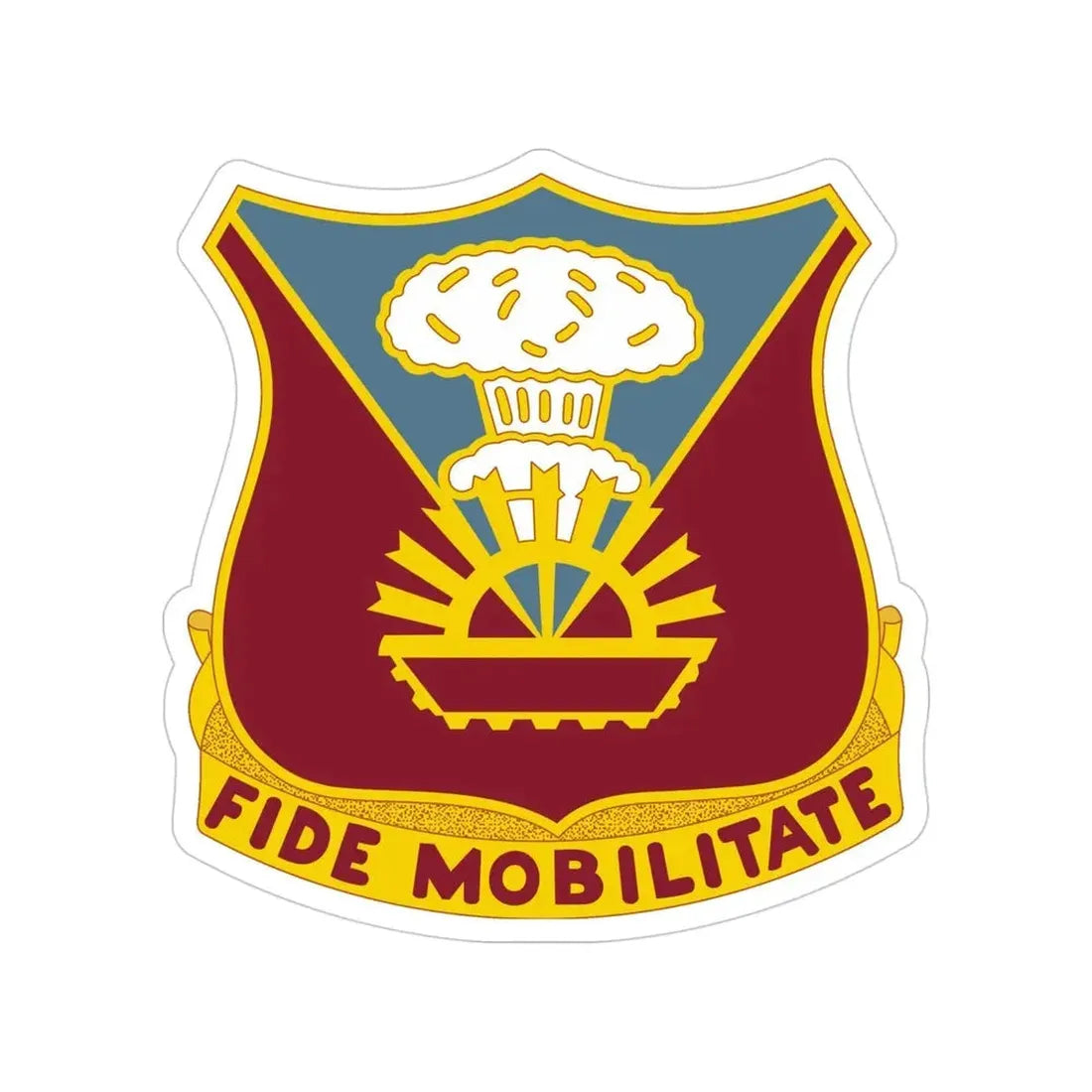 9 Transportation Battalion (U.S. Army) Transparent STICKER Die-Cut Vinyl Decal - The Sticker Space