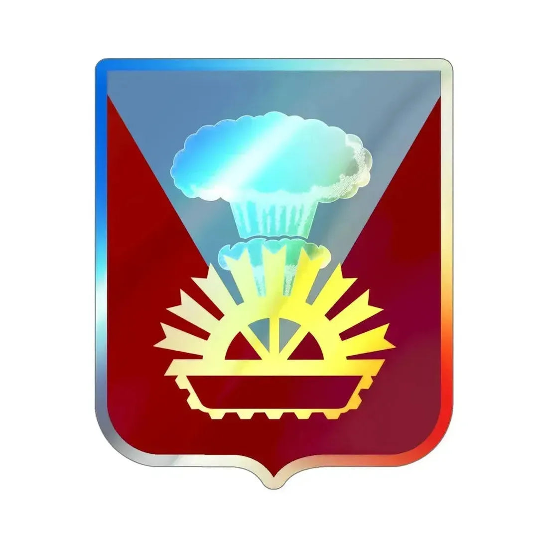 9 Transportation Battalion v2 (U.S. Army) Holographic STICKER Die-Cut Vinyl Decal 5 Inch Holographic - The Sticker Space