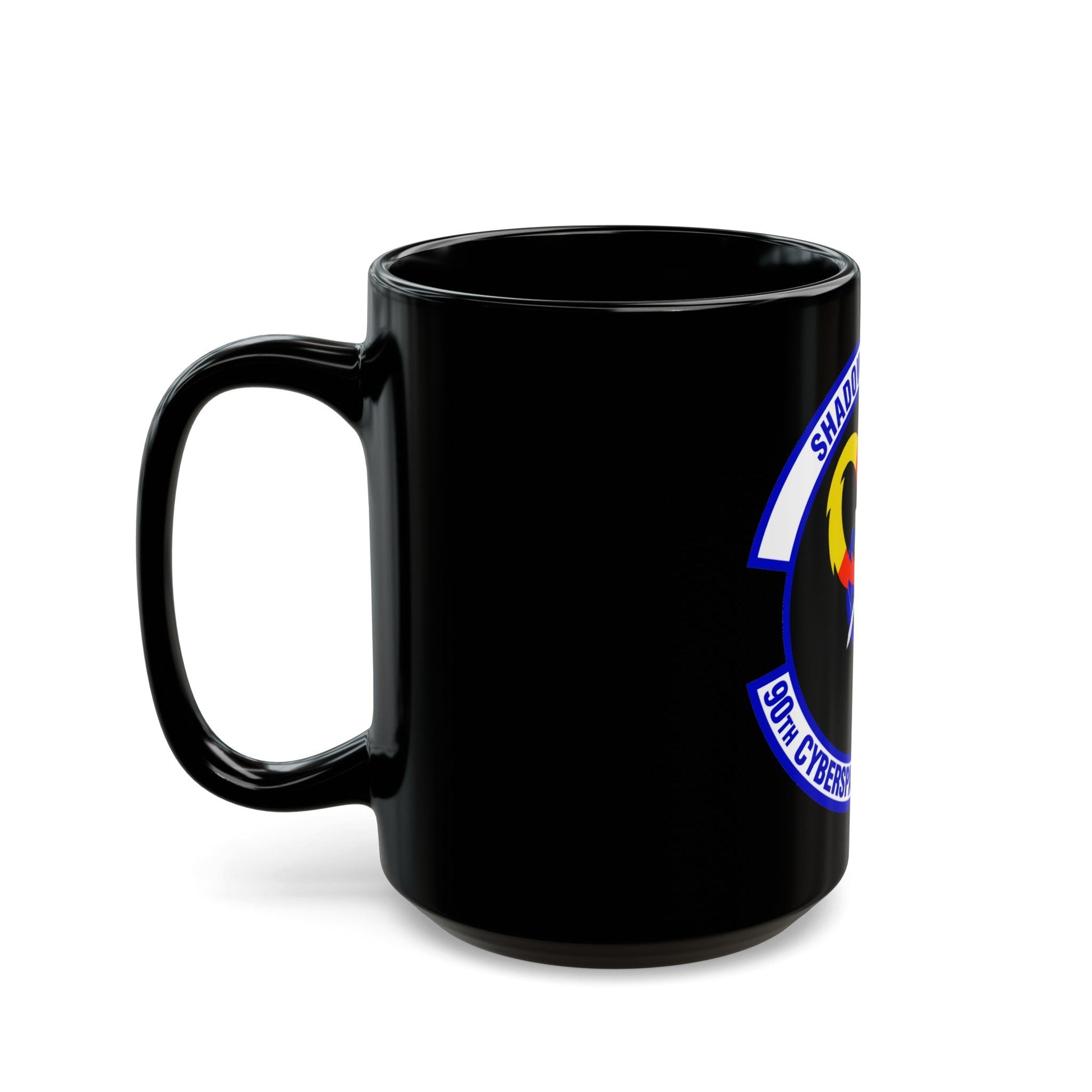 90 Cyberspace Operations Squadron ACC (U.S. Air Force) Black Coffee Mug-The Sticker Space