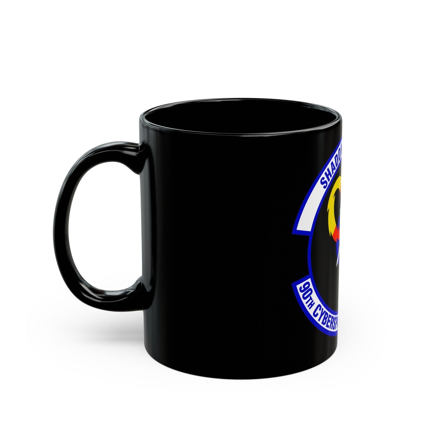 90 Cyberspace Operations Squadron ACC (U.S. Air Force) Black Coffee Mug-The Sticker Space