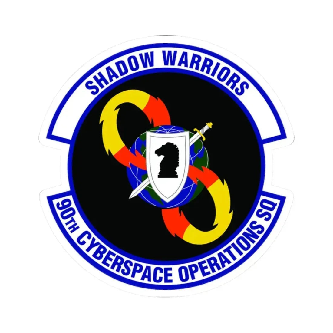 90 Cyberspace Operations Squadron ACC (U.S. Air Force) STICKER Vinyl Kiss-Cut Decal 2 Inch White - The Sticker Space