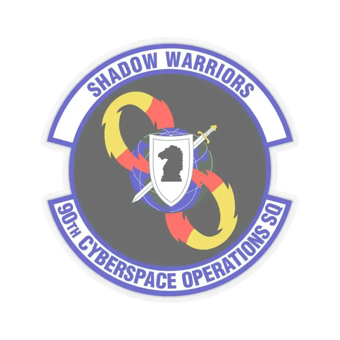 90 Cyberspace Operations Squadron ACC (U.S. Air Force) STICKER Vinyl Kiss-Cut Decal 6 Inch Transparent - The Sticker Space