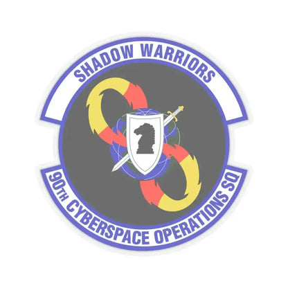90 Cyberspace Operations Squadron ACC (U.S. Air Force) STICKER Vinyl Kiss-Cut Decal 6 Inch Transparent - The Sticker Space