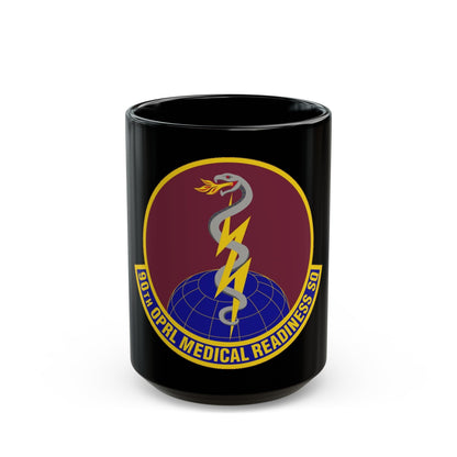 90 Operational Medical Readiness Squadron AFGSC (U.S. Air Force) Black Coffee Mug-15oz-The Sticker Space