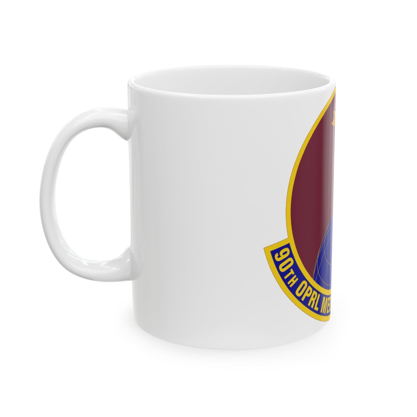 90 Operational Medical Readiness Squadron AFGSC (U.S. Air Force) White Coffee Mug-The Sticker Space