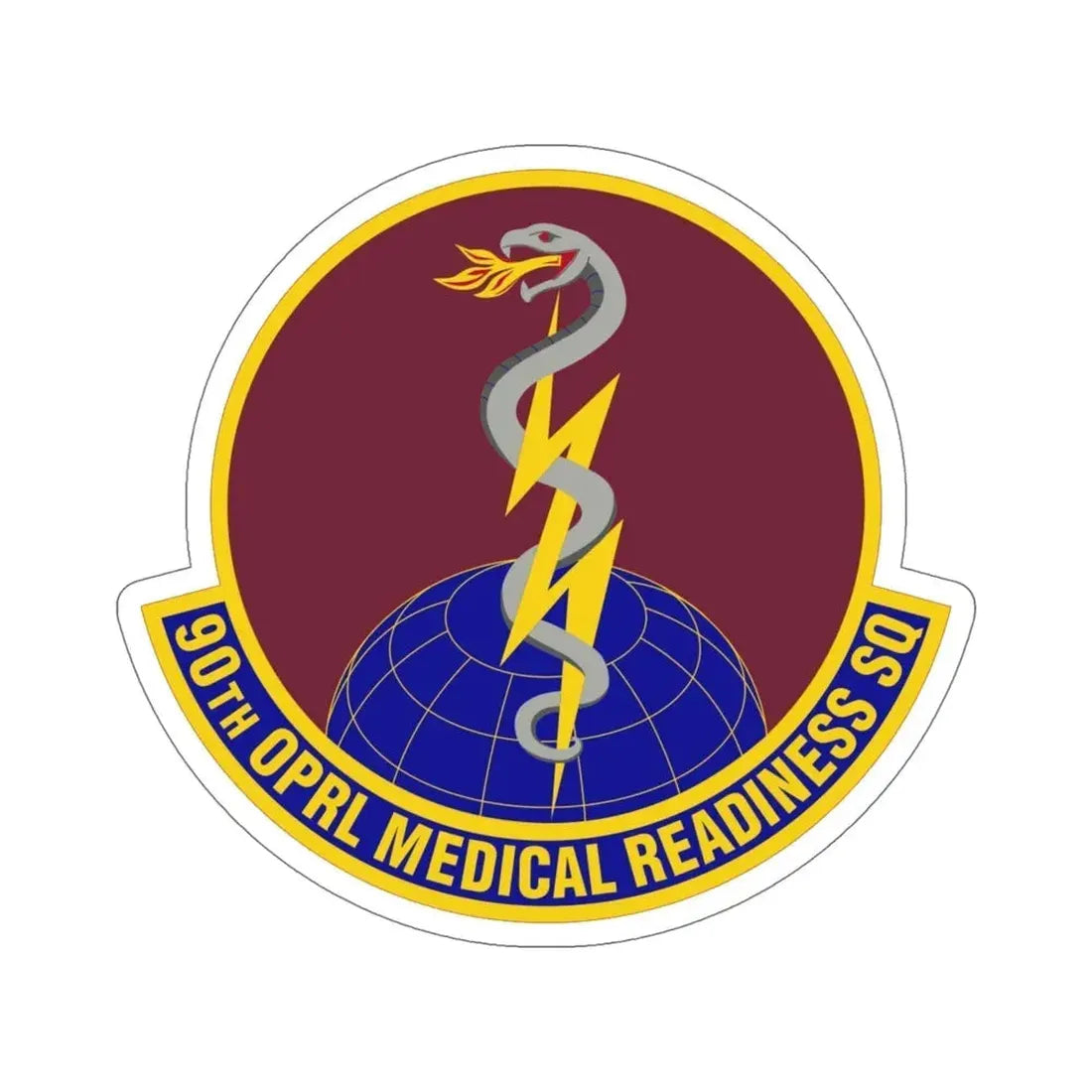 90 Operational Medical Readiness Squadron AFGSC (U.S. Air Force) STICKER Vinyl Die-Cut Decal - The Sticker Space