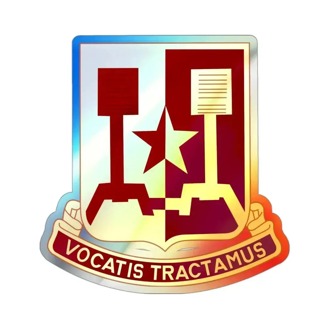 90 Transportation Battalion (U.S. Army) Holographic STICKER Die-Cut Vinyl Decal 3 Inch Holographic - The Sticker Space