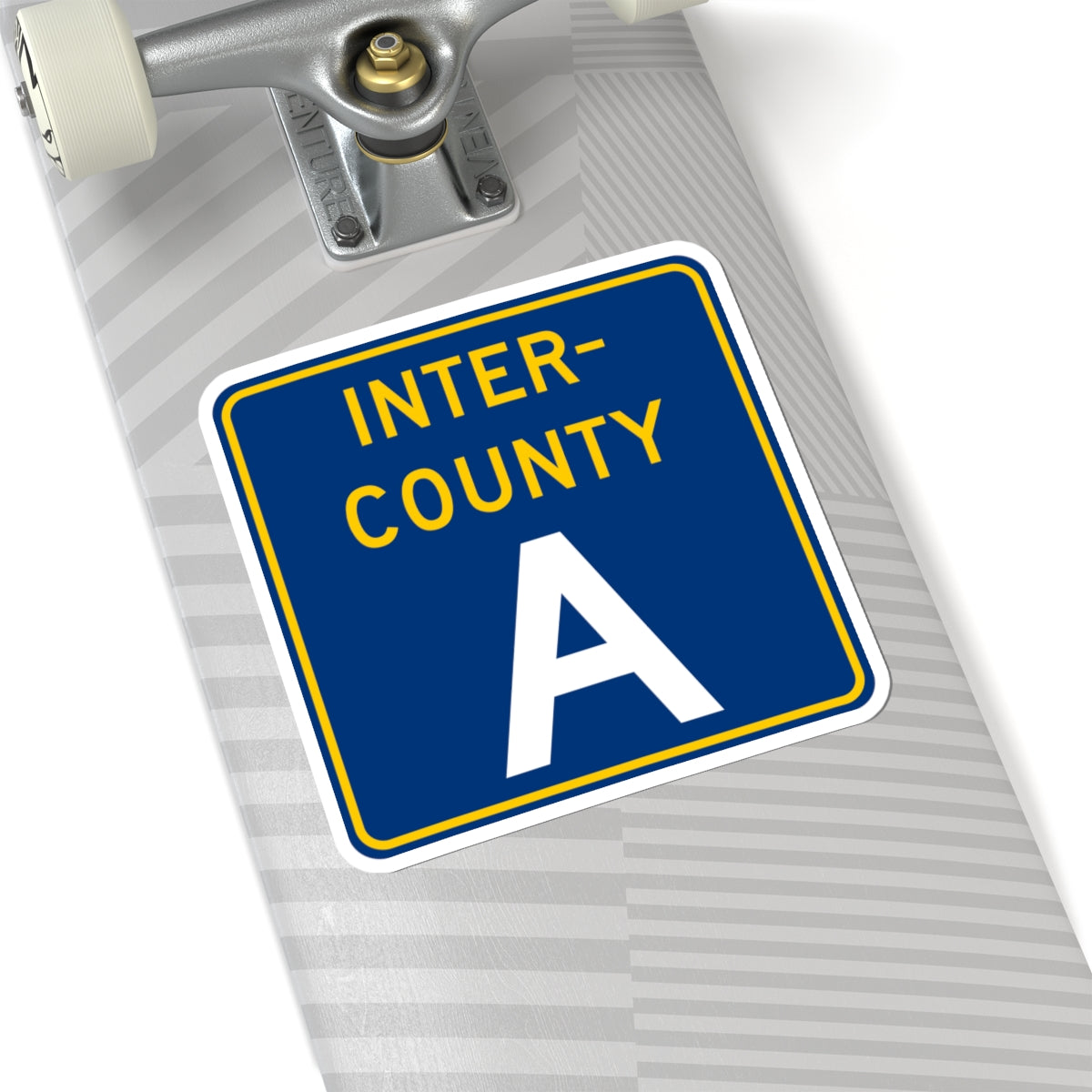 Inter County Route A MN (Minnesota) (Road Sign) STICKER Vinyl Kiss-Cut Decal