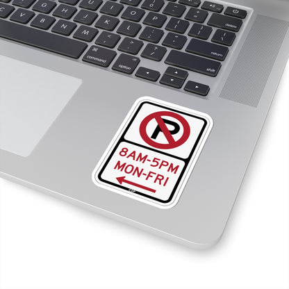 PBOT Road sign P1080L (Oregon) (Road Sign) STICKER Vinyl Kiss-Cut Decal