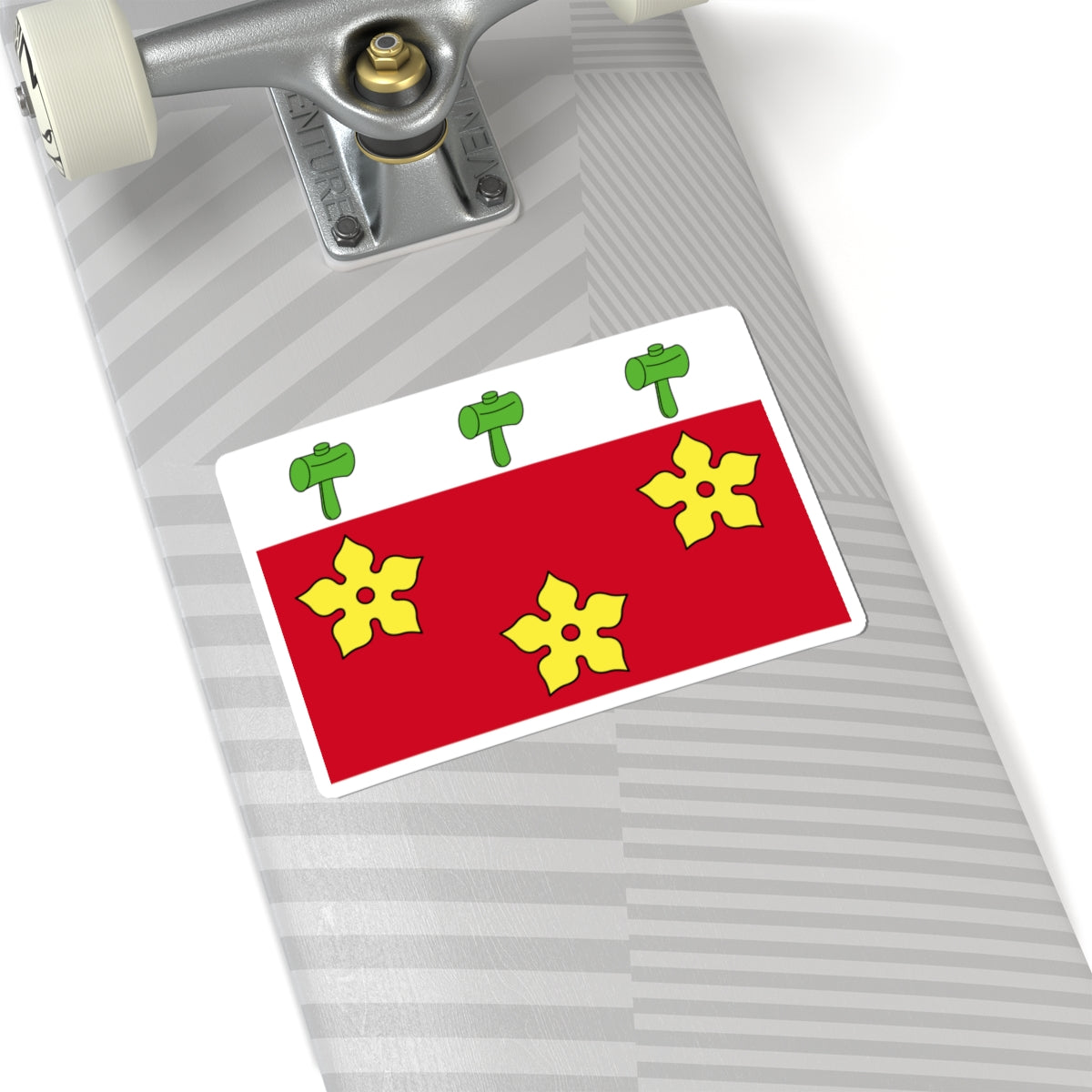 Flag of Alette (France) STICKER Vinyl Kiss-Cut Decal