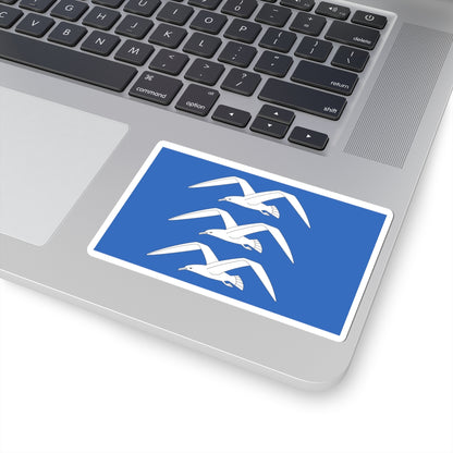 Flag of Haugesund (Norway) STICKER Vinyl Kiss-Cut Decal