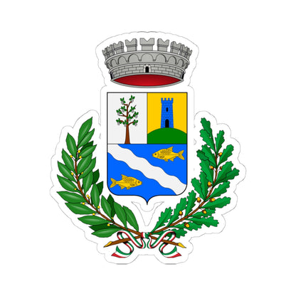 Bardello con Malgesso e Bregano-Stemma (Italy) (Coat of Arms) STICKER Vinyl Kiss-Cut Decal