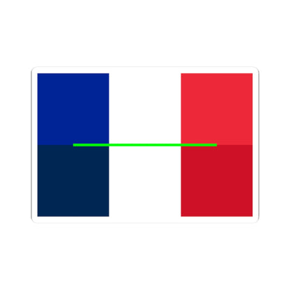 Flag of France colour shade comparison 063712 (France) STICKER Vinyl Kiss-Cut Decal