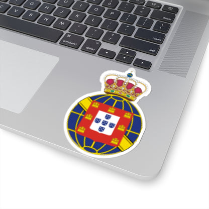 Armas Reino Unido Portugal Brasil Algarves (Portugal) (Coat of Arms) STICKER Vinyl Kiss-Cut Decal