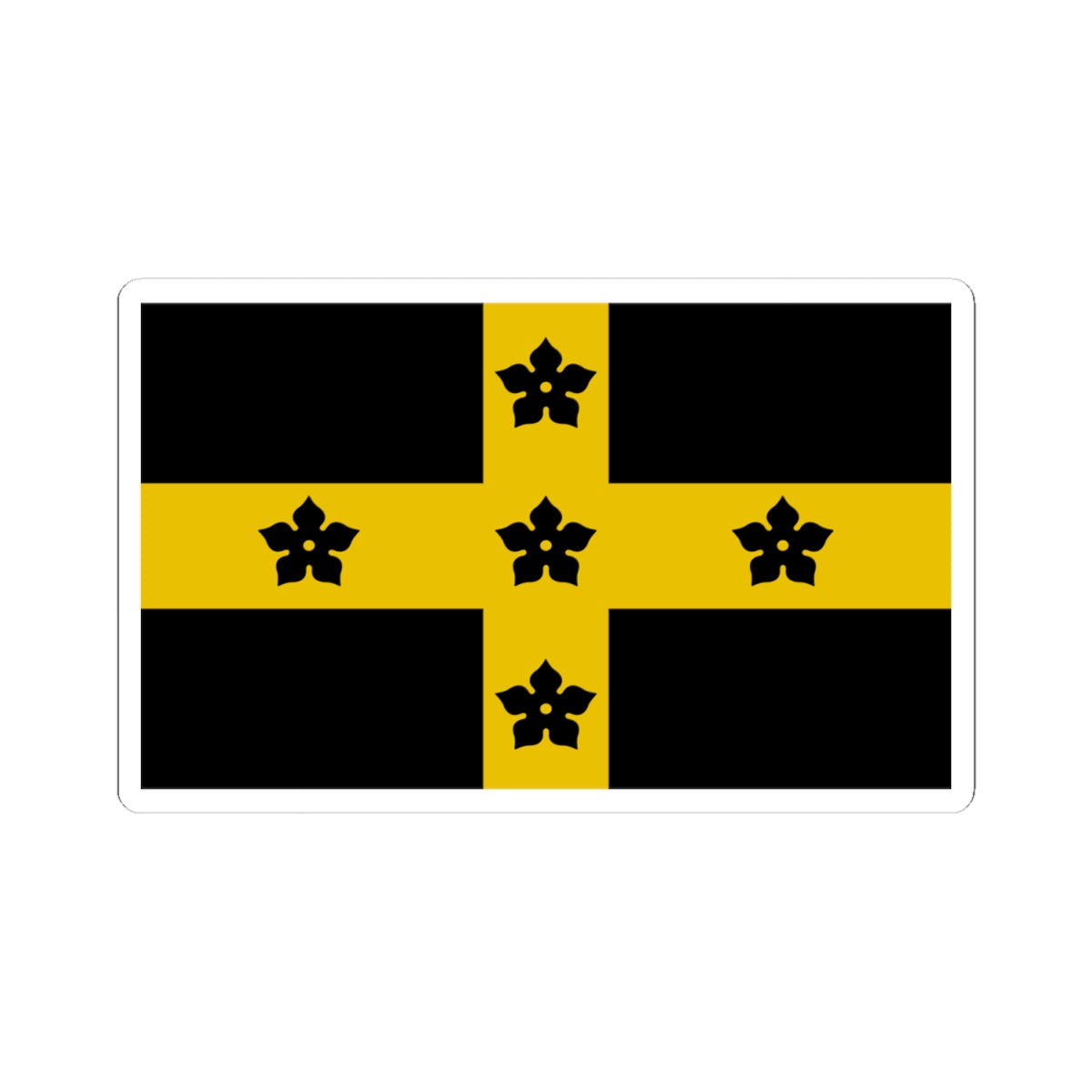 Flag of the Diocese of St Davids (United Kingdom) STICKER Vinyl Kiss-Cut Decal