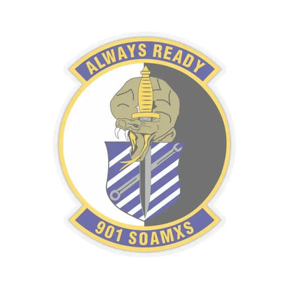 901st Special Operations Aircraft Maintenance Squadron (U.S. Air Force) STICKER Vinyl Kiss-Cut Decal 3 Inch Transparent - The Sticker Space