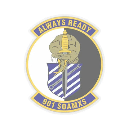 901st Special Operations Aircraft Maintenance Squadron (U.S. Air Force) STICKER Vinyl Kiss-Cut Decal 4 Inch Transparent - The Sticker Space