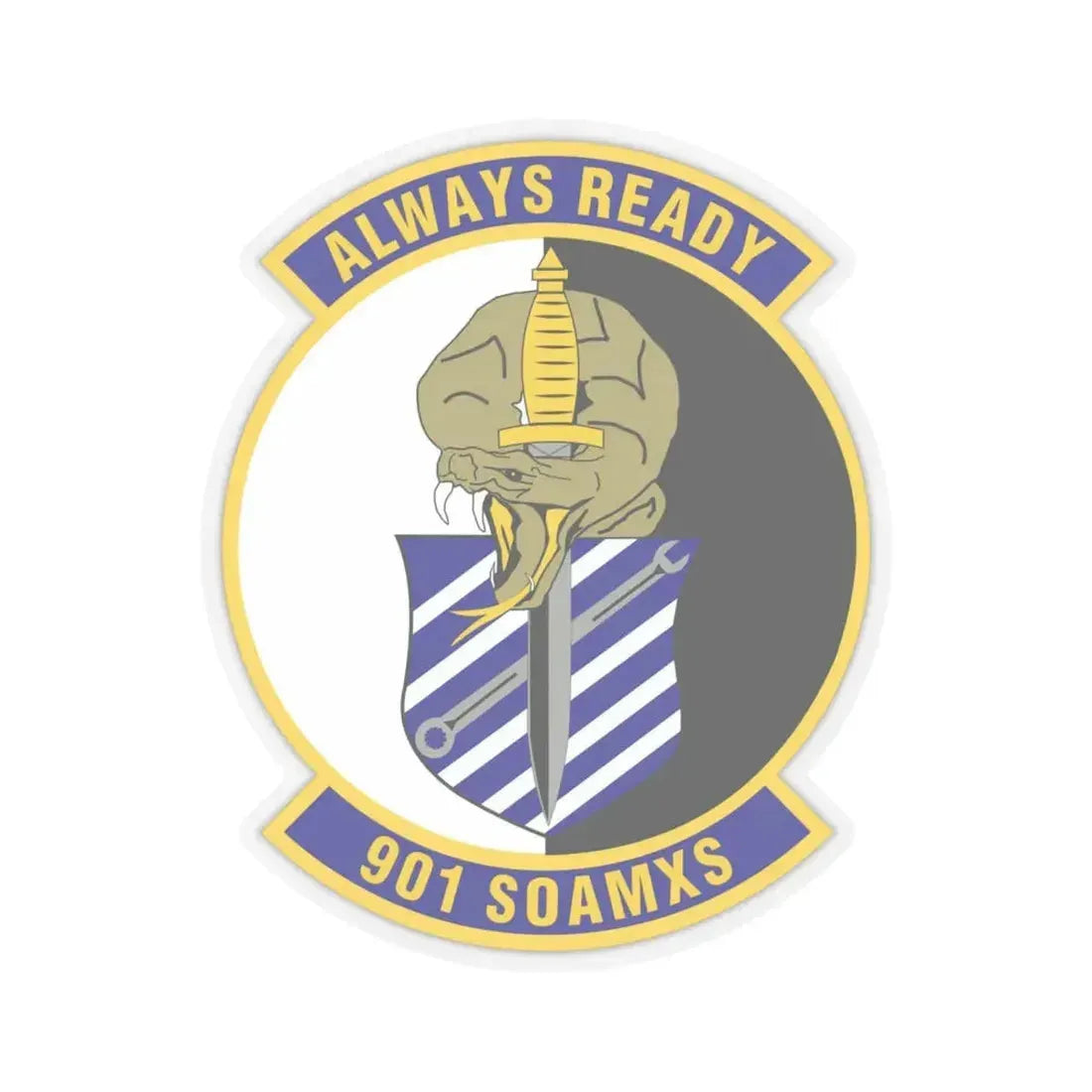 901st Special Operations Aircraft Maintenance Squadron (U.S. Air Force) STICKER Vinyl Kiss-Cut Decal 6 Inch Transparent - The Sticker Space