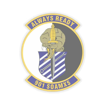 901st Special Operations Aircraft Maintenance Squadron (U.S. Air Force) STICKER Vinyl Kiss-Cut Decal 6 Inch Transparent - The Sticker Space