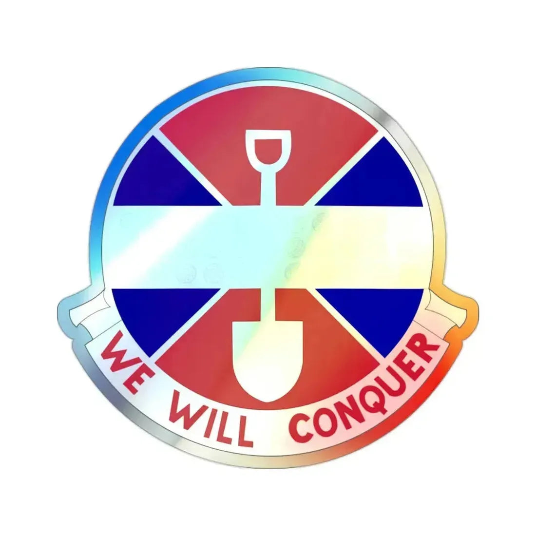 902 Engineer Company (U.S. Army) Holographic STICKER Die-Cut Vinyl Decal 2 Inch Holographic - The Sticker Space