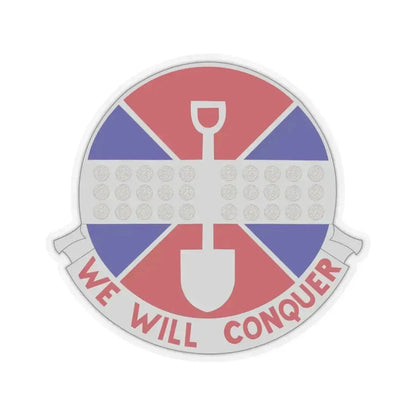 902 Engineer Company (U.S. Army) STICKER Vinyl Kiss-Cut Decal 3 Inch Transparent - The Sticker Space