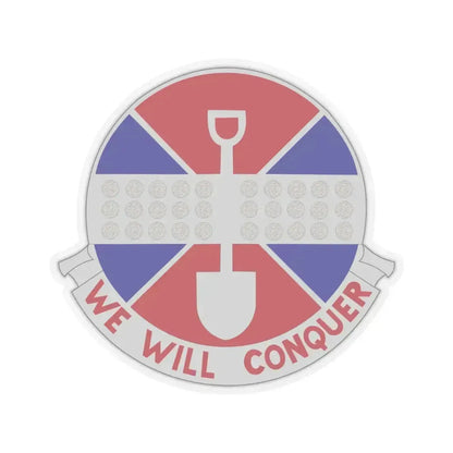 902 Engineer Company (U.S. Army) STICKER Vinyl Kiss-Cut Decal 4 Inch Transparent - The Sticker Space