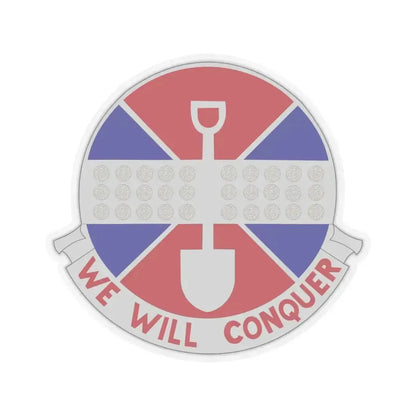 902 Engineer Company (U.S. Army) STICKER Vinyl Kiss-Cut Decal 6 Inch Transparent - The Sticker Space