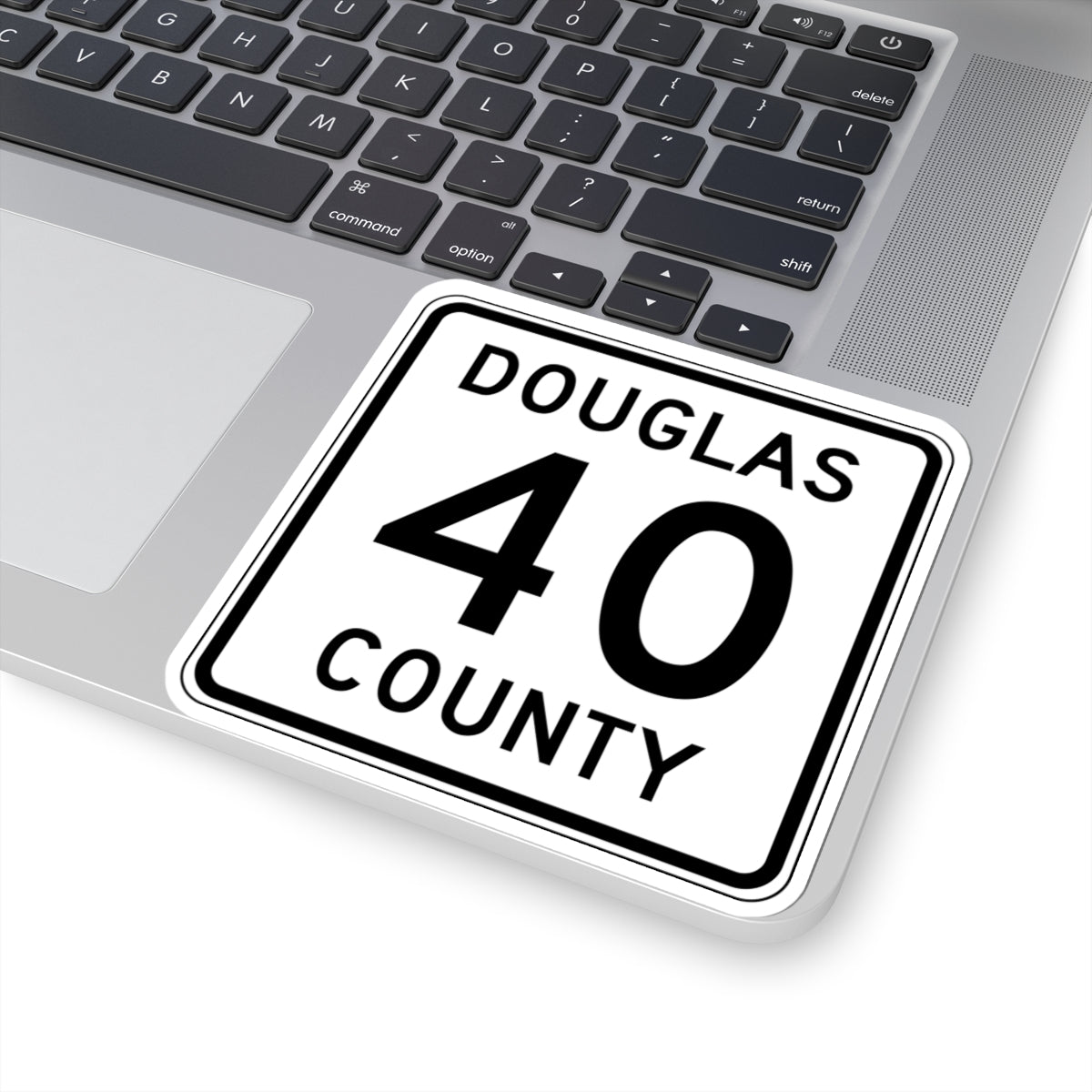 Douglas County Route 40 (Minnesota) (Road Sign) STICKER Vinyl Kiss-Cut Decal