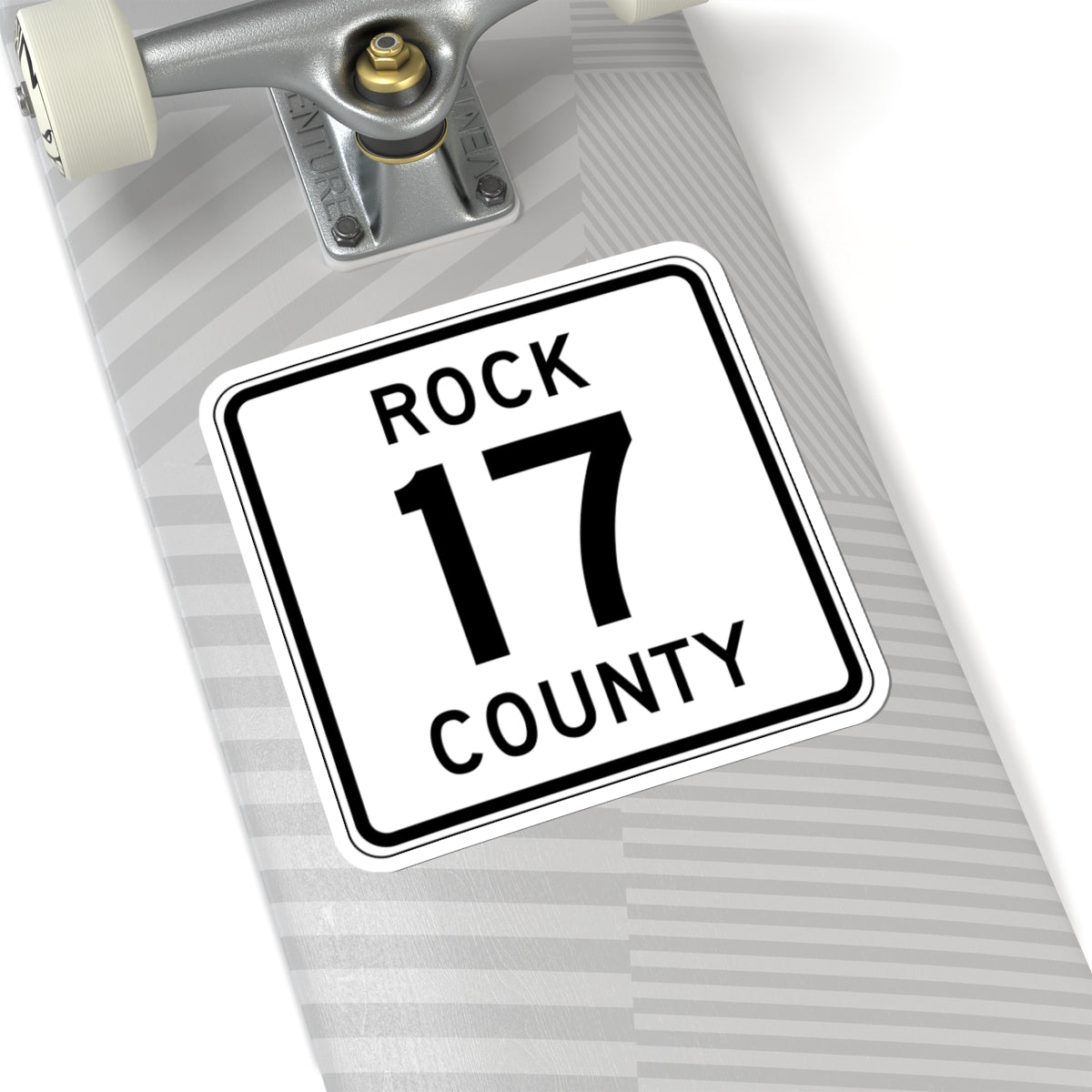 Rock County Route 17 MN (Minnesota) (Road Sign) STICKER Vinyl Kiss-Cut Decal