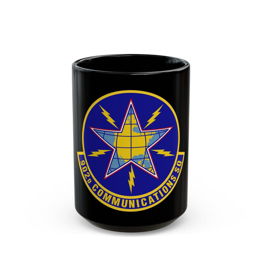 902d Communications Squadron (U.S. Air Force) Black Coffee Mug-15oz-The Sticker Space