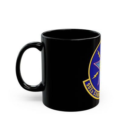 902d Communications Squadron (U.S. Air Force) Black Coffee Mug-The Sticker Space