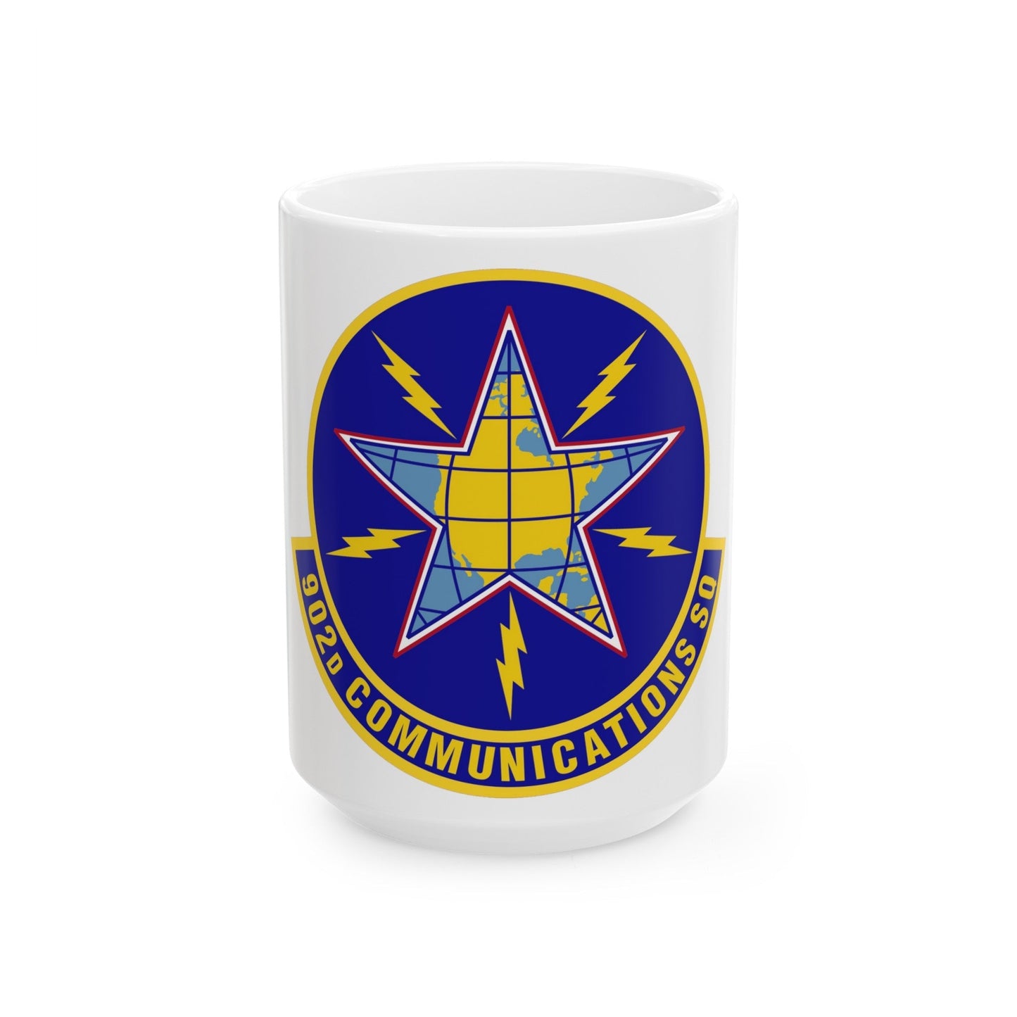 902d Communications Squadron (U.S. Air Force) White Coffee Mug-15oz-The Sticker Space