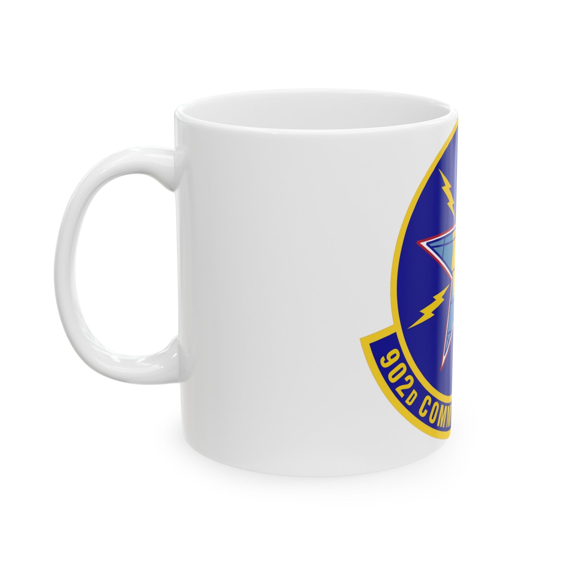 902d Communications Squadron (U.S. Air Force) White Coffee Mug-The Sticker Space