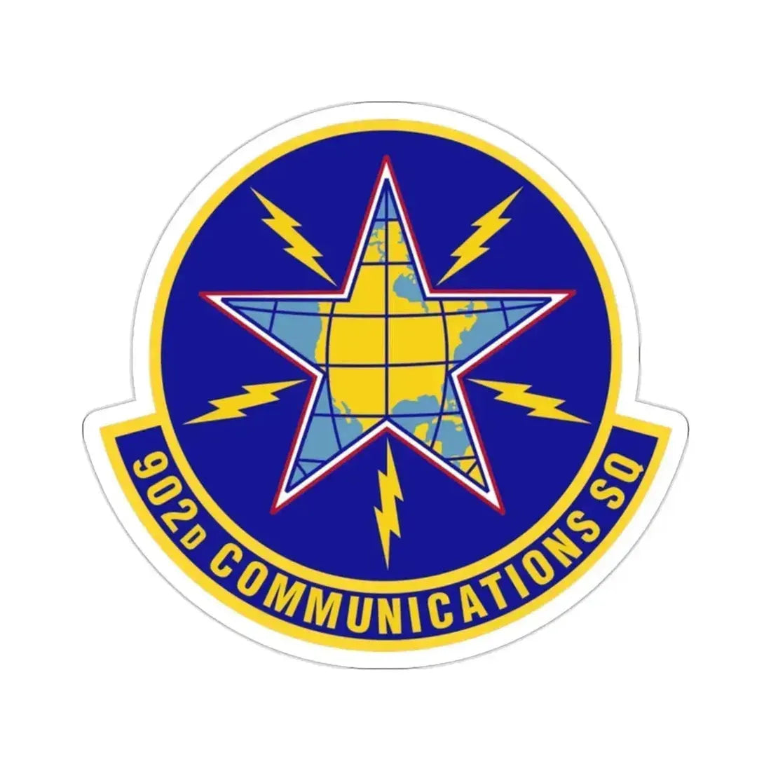 902d Communications Squadron (U.S. Air Force) STICKER Vinyl Die-Cut Decal 2 Inch - The Sticker Space