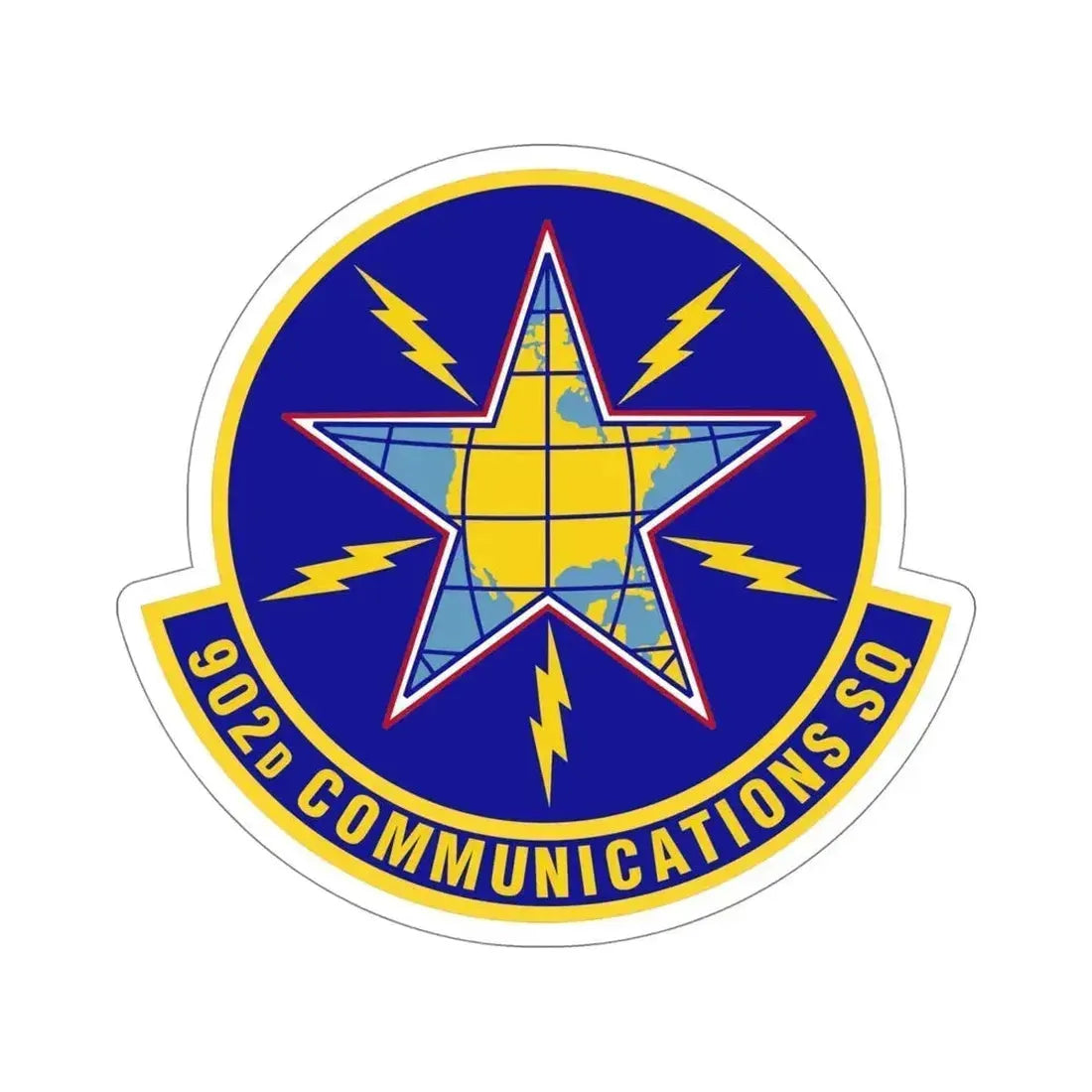 902d Communications Squadron (U.S. Air Force) STICKER Vinyl Die-Cut Decal 5 Inch - The Sticker Space