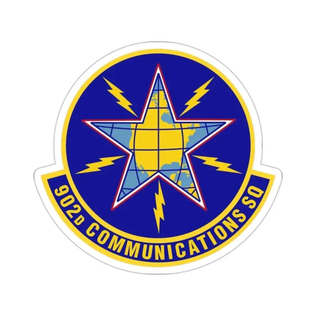 902d Communications Squadron (U.S. Air Force) STICKER Vinyl Die-Cut Decal - The Sticker Space