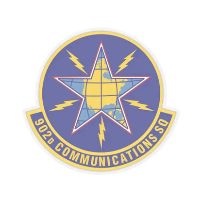 902d Communications Squadron (U.S. Air Force) STICKER Vinyl Kiss-Cut Decal 2 Inch Transparent - The Sticker Space
