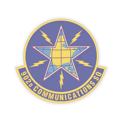 902d Communications Squadron (U.S. Air Force) STICKER Vinyl Kiss-Cut Decal 4 Inch Transparent - The Sticker Space