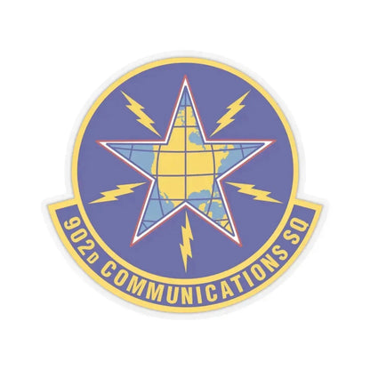 902d Communications Squadron (U.S. Air Force) STICKER Vinyl Kiss-Cut Decal 6 Inch Transparent - The Sticker Space