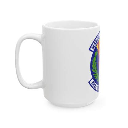 902d Comptroller Squadron (U.S. Air Force) White Coffee Mug-The Sticker Space